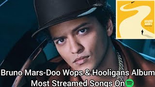 Bruno Mars-Doo Wops & Hooligans Album Most Streamed Songs On Spotify