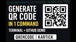 How to Generate QR Code Using Terminal QRencode libqrencode GitHub Tutorial (Kali Linux)