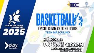 Macabeadas Juveniles 2025: Basketball Teen Masculino - Psycho Bunny vs Fresh Lovers, 08 Ene 25