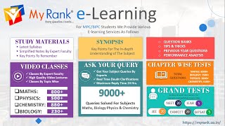 MYRANK WEBSITE FEATURES (E- LEARNING)