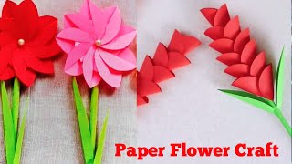 How to make paper flowers | paper flower wall decor | Easy paper flowers| diy flower | paper flower