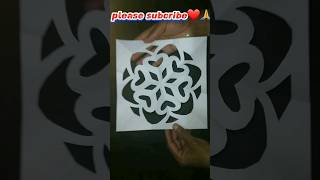 How to create a paper design for snowflake 🤗 🤩 #shorts #diy #crafts #art  #arties #tutorial #craft