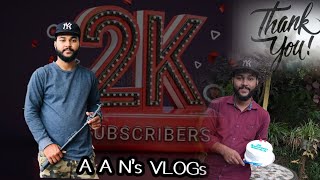 അങ്ങനെ അതും സംഭവിച്ചു 2000 youtube subscribers🥰|thanks all😍 |@madhmediaofficial |AHNAS #2kcelebration