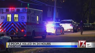 3 victims identified in deadly weekend Rocky Mount shootings