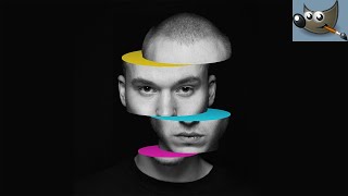 Create a Sliced Head Effect in Gimp
