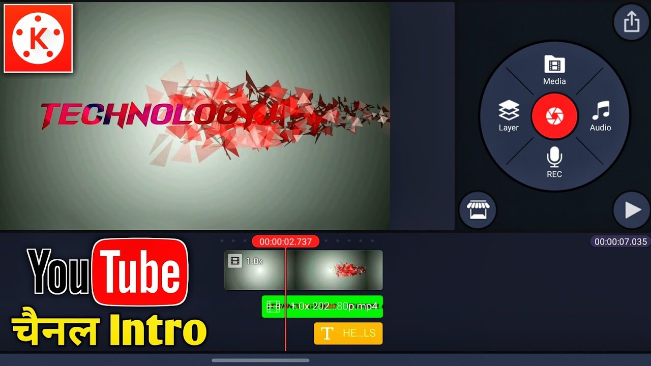 How To Make Youtube Intro In Kinemaster Android Kinemaster Se Youtube