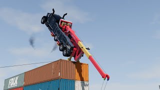 Testing the lifting capacity of every wrecker in Beamng.Drive