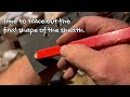 how to make a kydex knife sheath with custom belt loop amsr