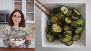 Lilyth Makes Cucumber Salad - Heghineh Cooking Show