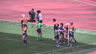 第2回全国女子ラグビーフットボール選手権大会　世田谷レディース・ARUKAS QUEEN KUMAGAYA 合同チーム vs 兵庫県合同チーム