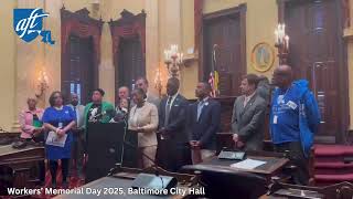 2025 Workers Memorial Day, Baltimore City Hall