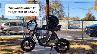 Emove RoadRunner V3 Range Test In Gear 2!