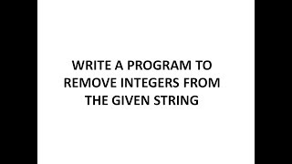 remove integers from string java