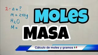 Moles y Masa en gramos de Compuestos Químicos