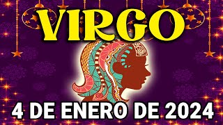 😳𝐘𝐚 𝐜𝐨𝐧𝐨𝐜𝐞𝐬 𝐞𝐬𝐭𝐨 𝐪𝐮𝐞 𝐯𝐢𝐞𝐧𝐞🔮 Horóscopo de hoy Virgo ♍ 4 de Enero de 2024|Tarot