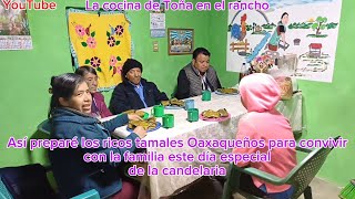 Para convivir en familia este día especial de la Candelaria preparé estos ricos tamales Oaxaqueños