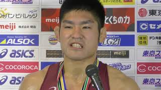 2018年天皇杯全日本選手権　男子グレコローマンスタイル72kg級　井上智裕（FUJIOH）