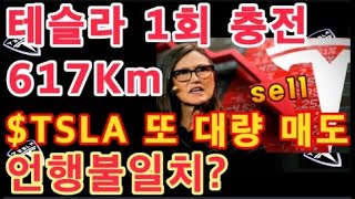 캐시우드 언행 불일치? ARK $TSLA 또 대량 매도!! 이유는! / Tesla Semi / 테슬라 투자 / 테슬라 세미 1회 충전 617Km, 24시간 1,297Km