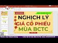 nghỊch lÝ giÁ cỔ phiẾu mÙa bctc