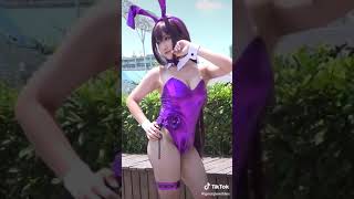 超正……驚人的巨乳兔女郎 。cosplay.訂閱了嗎？follow for more(1)