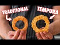 Crispiest Homemade Onion Rings 2 Ways (Traditional and Tempura Style)