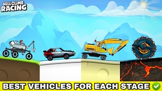 Hill Climb Racing : Best Vehicle For Each Stage