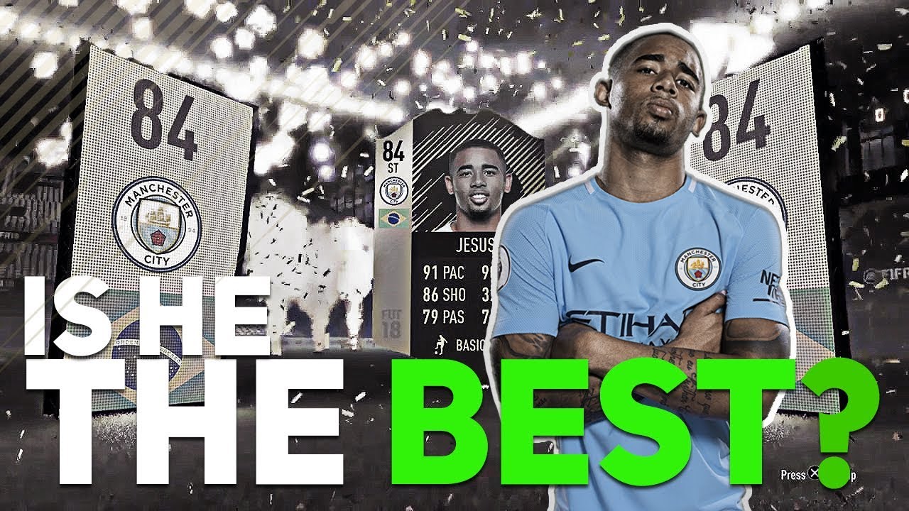 THE BEST PLAYER IN FIFA 18?? (IF Gabriel Jesus Player Review) - YouTube