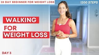 Day 3- 28 Day Pilates Challenge for Weight Loss | Walking Workout
