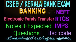 IFSC, NEFT , RTGS, IMPS with Important & expected questions | #banking #csebexam #expectedquestions