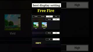 free fire max best display and graphic setting - garena free fire #shorts