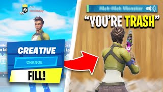 I Played CREATIVE FILL As A FAKE DEFAULT SKIN... (THEY GOT MAD)