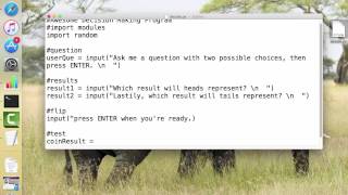 Python3: Using the Random Module in a Coin Flip program