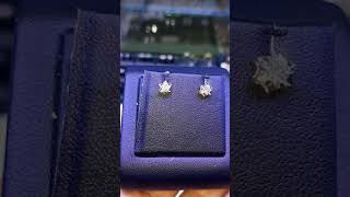 Diamond 3mm earing/ក្រវិលពេជ្រ3លី #Shorts