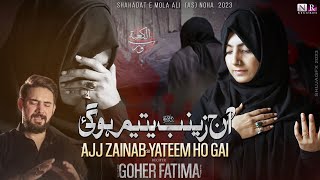 Aj Zainab Yateem Ho Gayi - 21 Ramzan Noha 2023 - Goher Fatima - Mola Ali Noha Farhan Ali Waris 2023