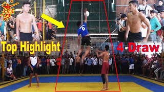 Amazing Top Highlight Volleyball || 4 Draw Best Players - Yun Reach Va B.Hong Vs Duk Kdo Samit Tong