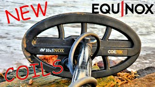 1ST LOOK at THE NEW MINELAB EQUINOX COILTEK COILS and BEACH TEST