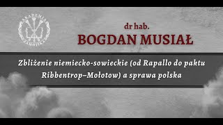 Wykład z cyklu Niemcy i ich ideowe oraz polityczne działania wobec Polski - dr hab. Bogdana Musiał