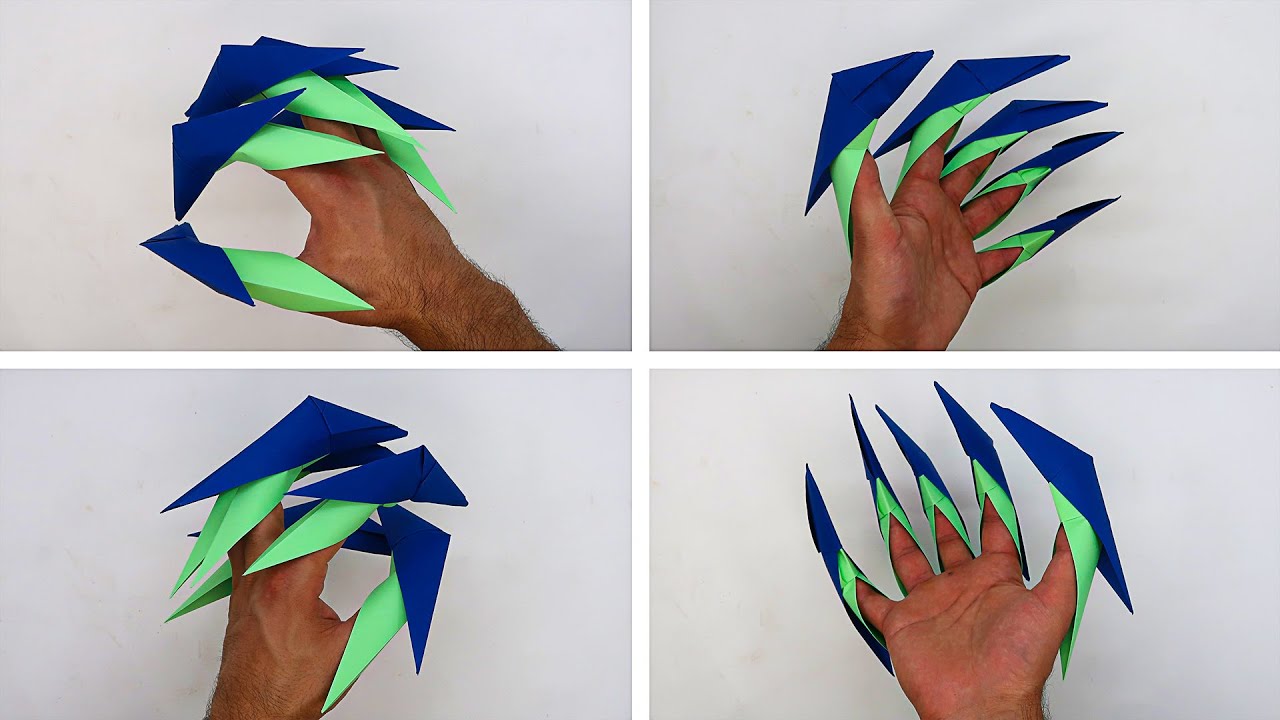 Дракон на палец из бумаги. Ногти из бумаги. Оригами когти. Ногти из бумаги оригами. Оригами когти дракона.