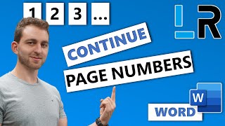 MS Word: Continue Page Numbering Across Sections