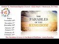 The Parables of Jesus  in the book of Matthew