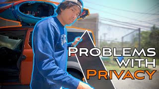 How To Make Privacy Cutouts (Sorta) - Honda Element Travel Vlog 14