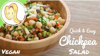 Quick and Easy Chickpea Salad (Vegan)