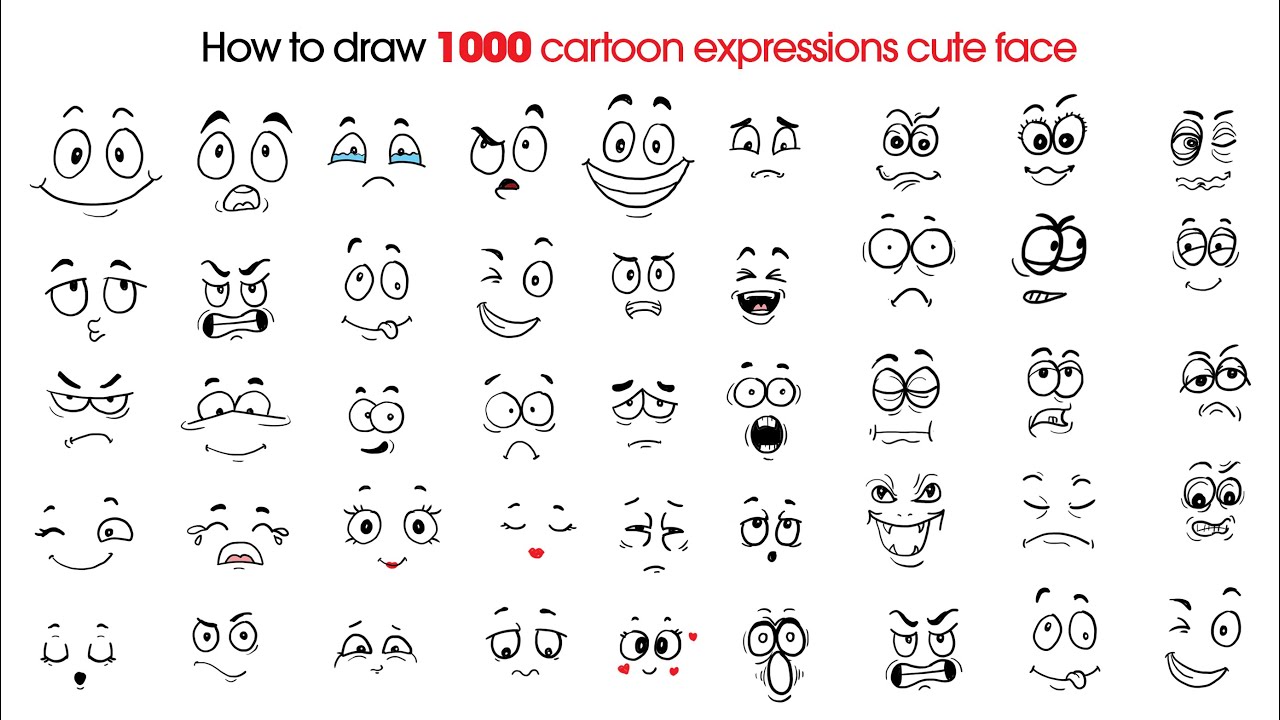 How To Draw Kawaii Face Expressions