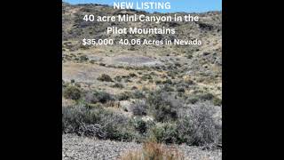 NEVADA - 40 acre Mini Canyon in the Pilot Mountains