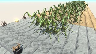 Weapon 2 vs 100 Giant Invertebrates Army ARBS Animal Revolt Battle Simulator