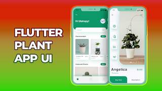 Flutter Plant App UI Speed Code | Modern UI Design Tutorial From Scratch