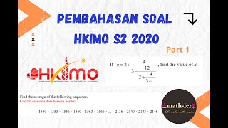 Cara Mudah Mengerjalan soal HKIMO S2 2020 Part 1