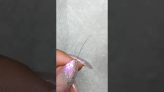 Peeling split hair