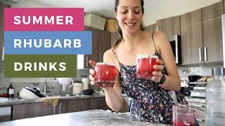 Rhubarb Cordial is Hands Down the Best Summer Drinks | How to Make Rhubarb Juice