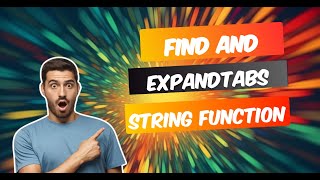 Find || ExpandTabs || Format_Map String Functions in Python(Python Tutorial 18)